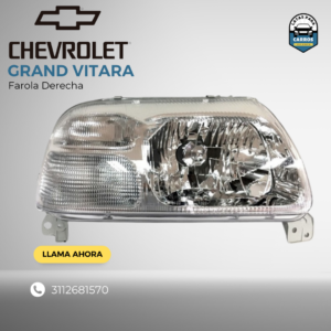 Farola Derecha - Chevrolet Grand Vitara - Latas Para Carros - Bogotá