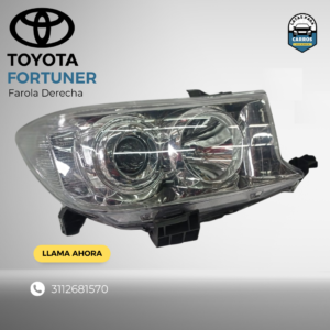 Farola Derecha - Toyota Fortuner - Latas Para Carros