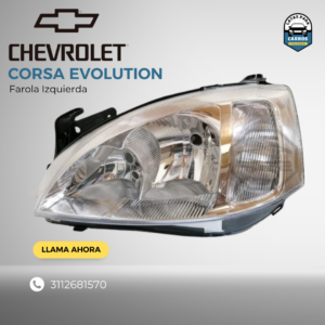 Farola Izquierda - Chevrolet Corsa Evolution - Latas Para Carros