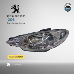 Farola izquierda - Peugeot 206 - Latas Para Carros