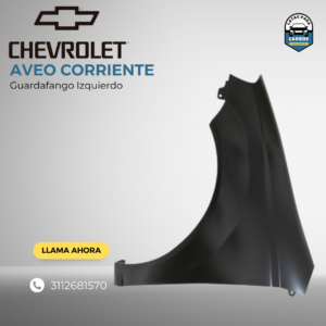 Guardafango Izquierdo - Chevrolet Aveo Corriente - Latas Para Carros