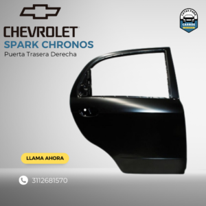 Puerta Trasera Derecha - Chevrolet Spark Chronos - Latas Para Carro