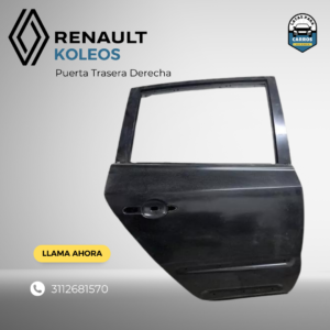 Puerta Trasera Derecha - Renault Koleos - Latas Para Carro