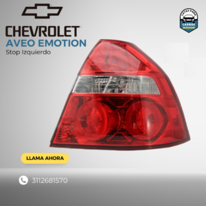 Stop Izquierdo - Chevrolet Aveo Emotion - Latas Para Carros