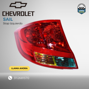 Stop Izquierdo - Chevrolet Sail - Latas Para Carros - Barrio 7 de Agosto