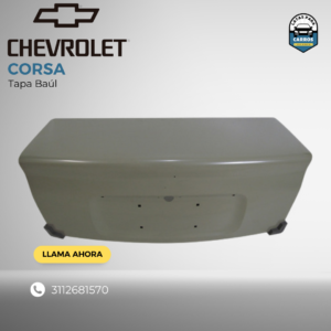 Tapa Baúl - Chevrolet Corsa - Latas Para Carros