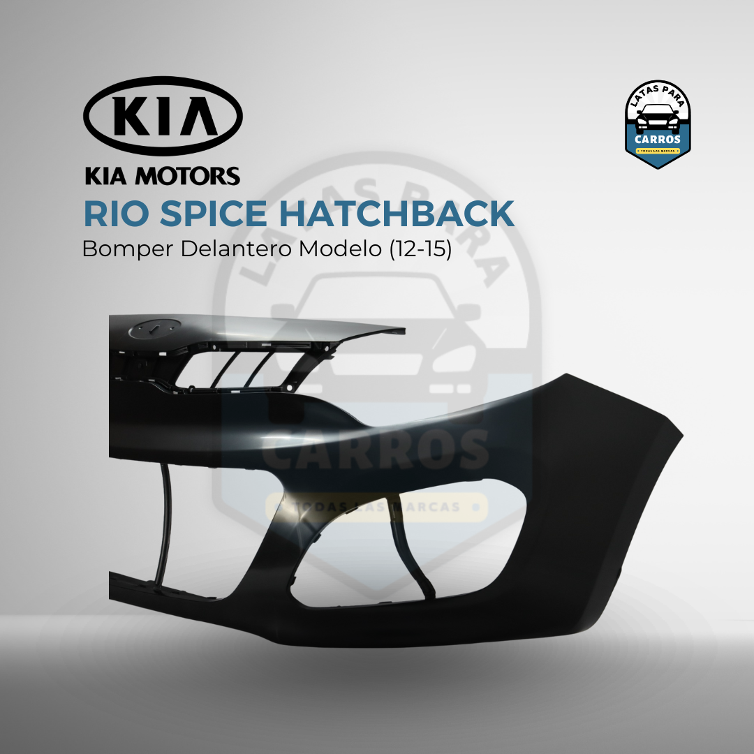 Bomper -Delantero - Kia - Rio - Spice - Hatchback - 2012 - 2015 - Nuevo Taiwán - Latas Para Carros (3)