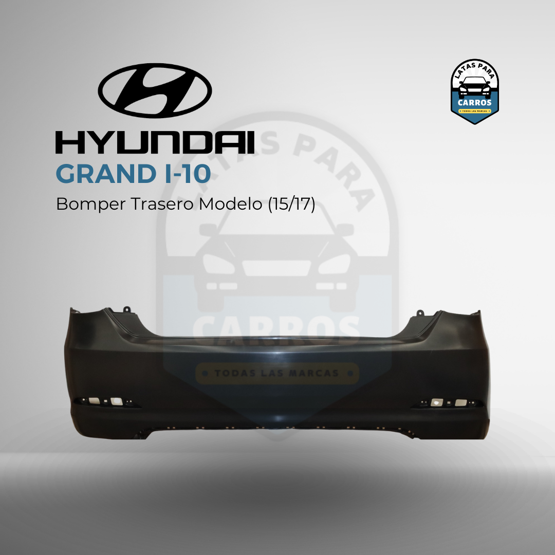 Bomper - Trasero - Hyundai - Grand i10 - 2015 - 2017 - Nuevo - Taiwán - Latas Para Carros
