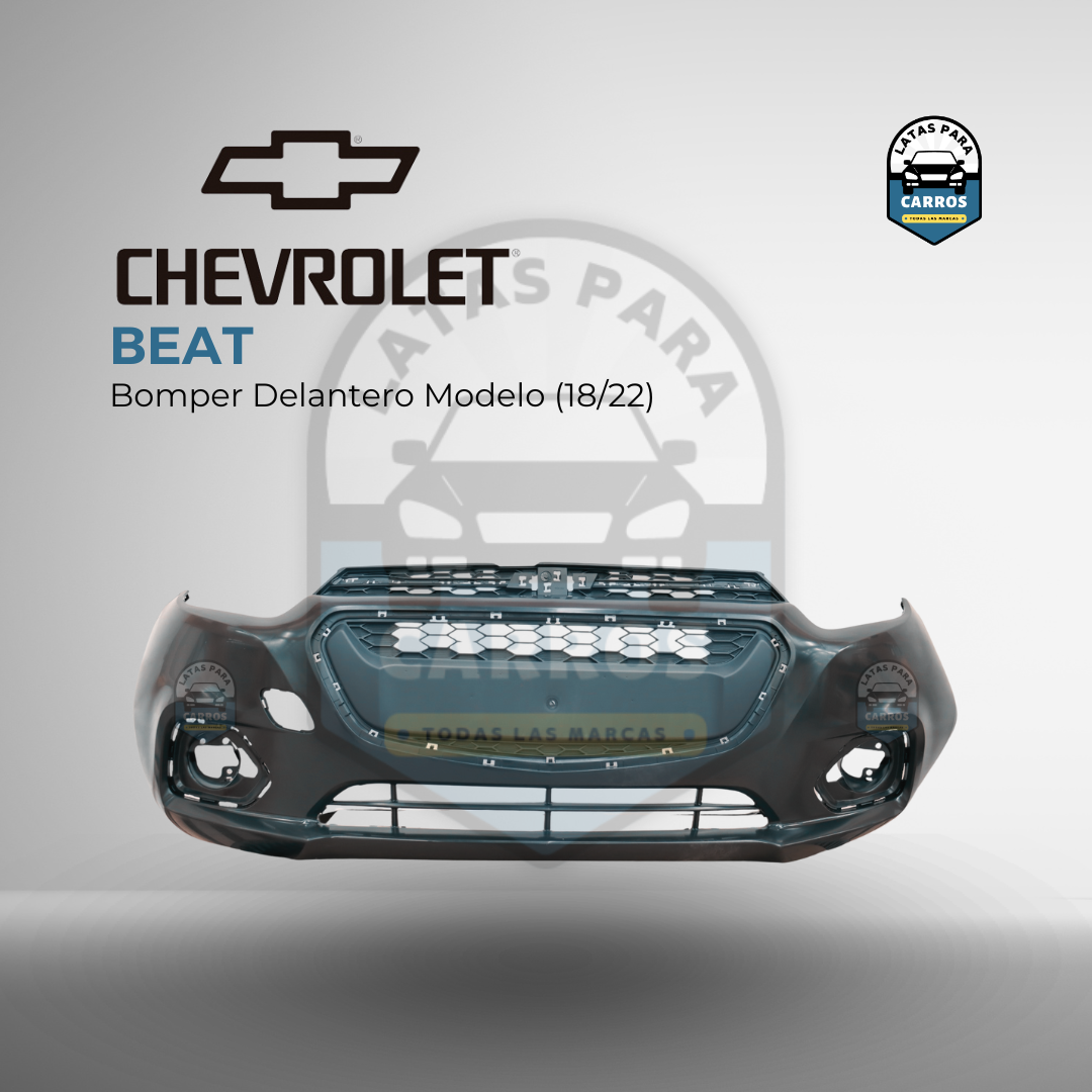 Chevrolet - Beat - Bomper - Delantero - 2018 - 2022 - Nuevo - Taiwán - Latas Para Carros