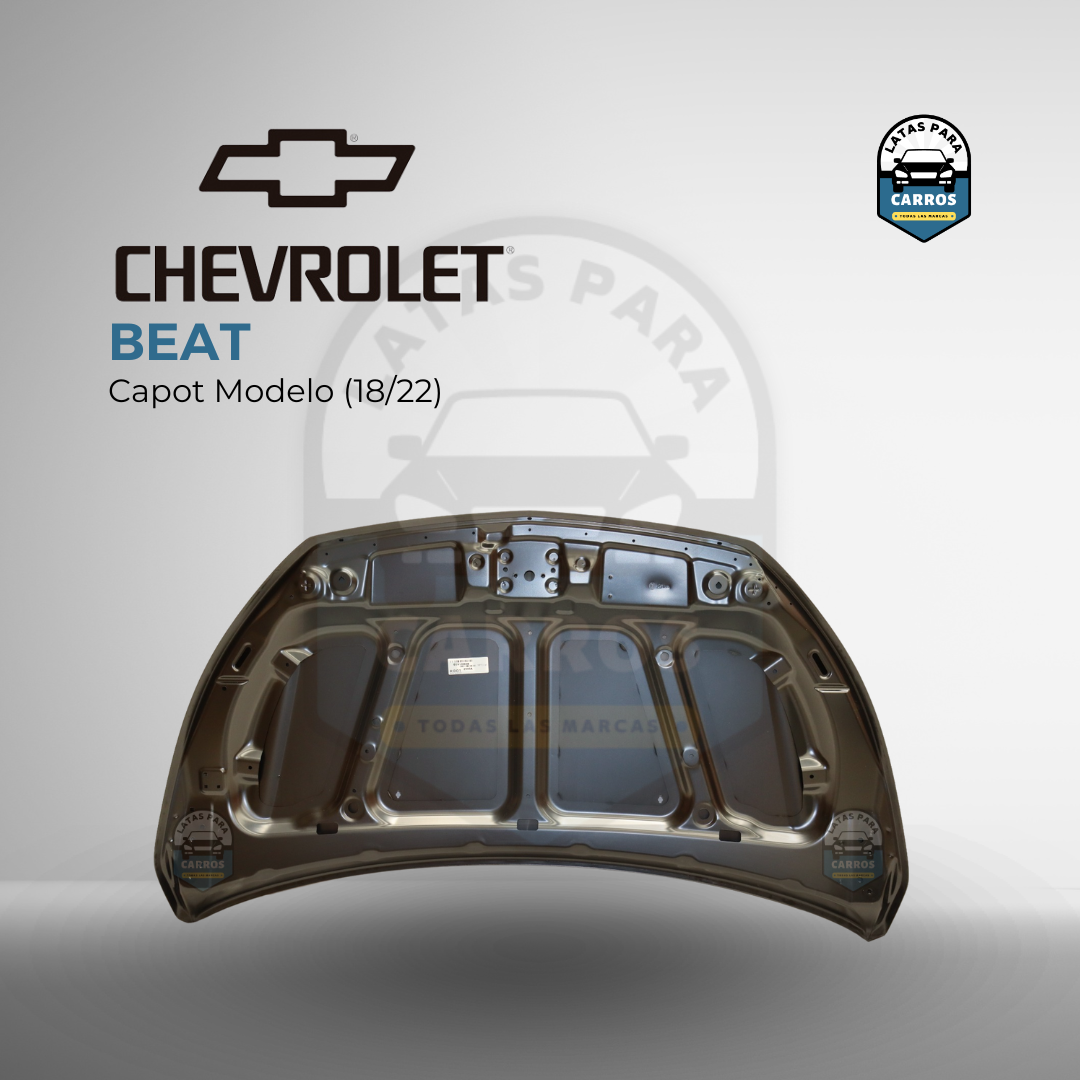 Chevrolet - Beat - Capot Atrás- 2018 - 2022 - Nuevo - Taiwán - Latas Para Carros